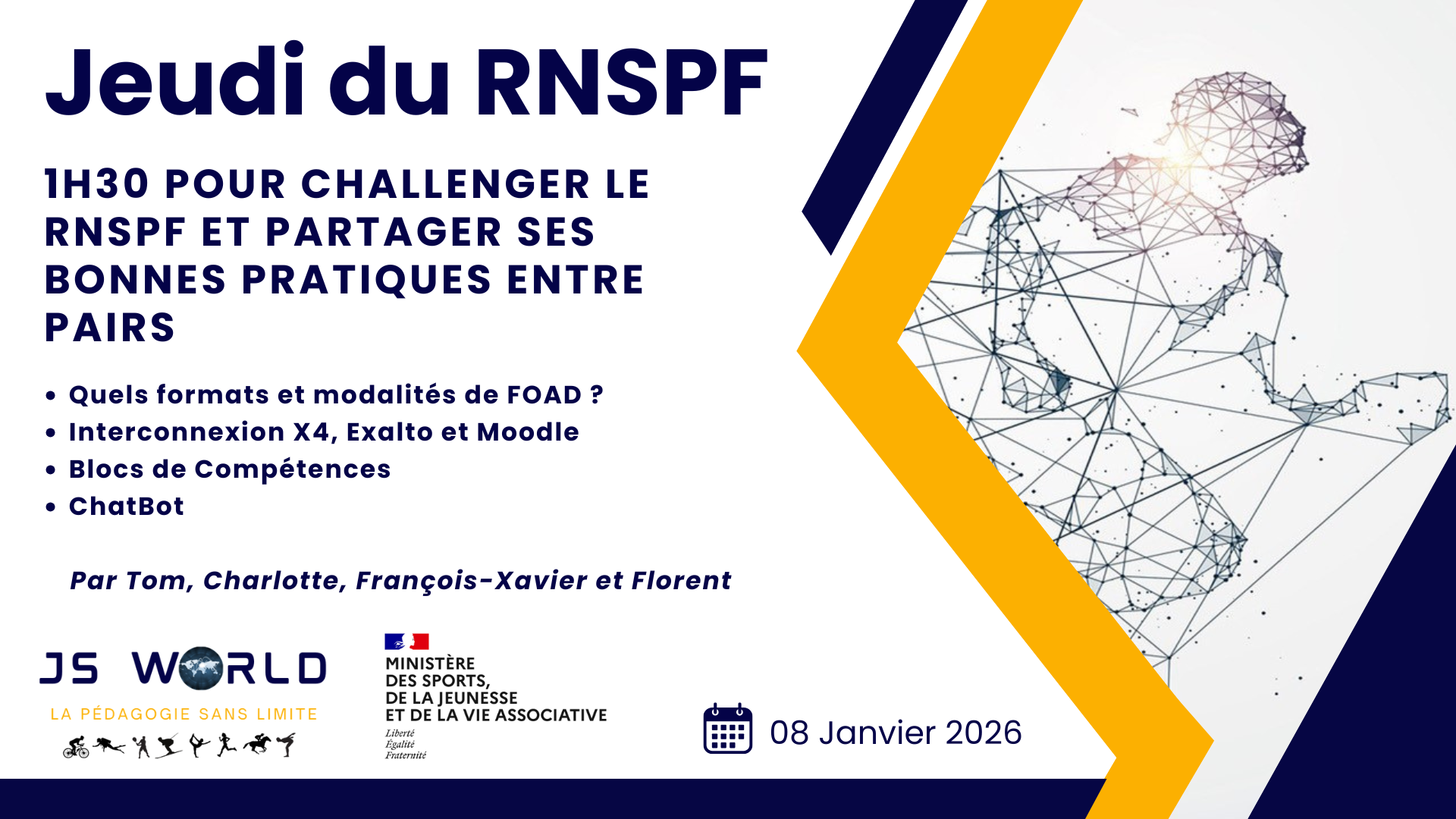 1H30 pour challenger le RNSPF et partager ses bonnes pratiques entres pairs !